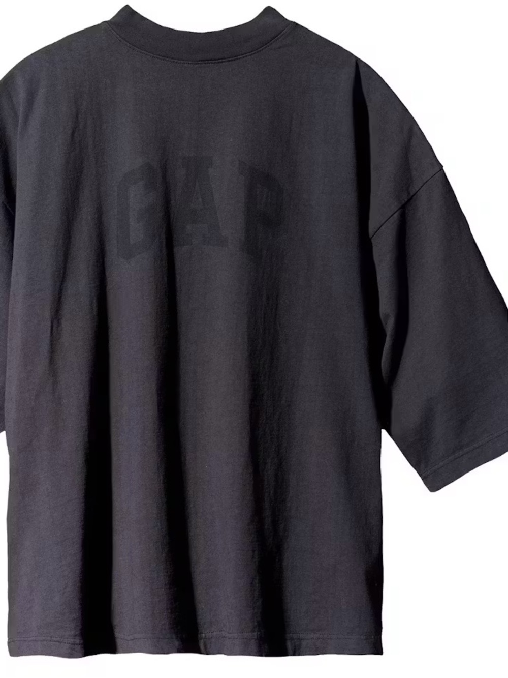 NWOT Yeezy Gap Engineered by Balenciaga Dove 3/4 Sleeve Tee Washed Black Size M